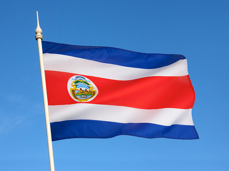 Official Costa Rica Flag