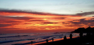 Sunset at Pelada Beach Nosara